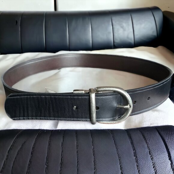 NWT FOSSIL Qty 2 MED Genuine Leather Belts Designer Belts - Picture 5 of 14